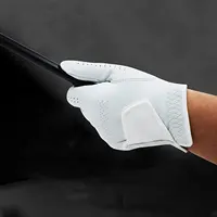 Cabretta-guantes de Golf de cuero, color blanco, antideslizantes, personalizados, Oem, venta al por mayor