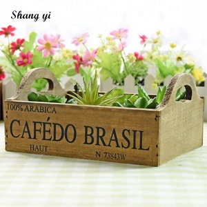 Vassoio portaoggetti da tavolo in legno per cesto da fiori - Product Image 5