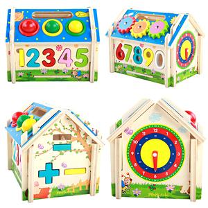Montessoei multifunción <span class=keywords><strong>de</strong></span> madera, casa <span class=keywords><strong>de</strong></span> <span class=keywords><strong>juguete</strong></span> para niños - Product Image 4