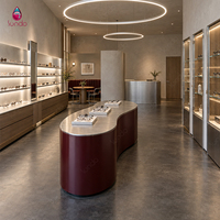 Présentoir à lunettes Sundo au design moderne, vitrine en bois pour lunettes, mobilier de magasin d'optique personnalisé à vendre
