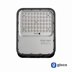 Reflector LED Solar para Exteriores Gloca de 200W, 5000K, con Panel Solar y Control Remoto, Cuerpo de Aluminio de Montaje en Superficie - Product Image 4
