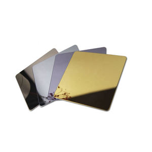 ASTM <span class=keywords><strong>201</strong></span> 304 316 dekorasyon paslanmaz çelik renkli levha Pvc 0.5mm-3mm 8k ayna çizgisi paslanmaz çelik altın gül altın levha - Product Image 1
