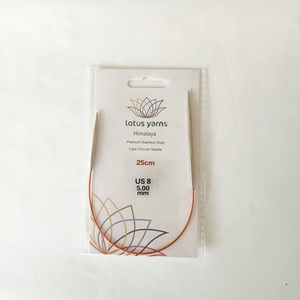 Agujas de Tejer Circulares Fijas de Acero Inoxidable de Primera Calidad Lotus Yarns HIMALAYA de 25 cm (10 Pulgadas) <span class=keywords><strong>para</strong></span> Calcetines, Guantes, Mangas y Puños - Product Image 5
