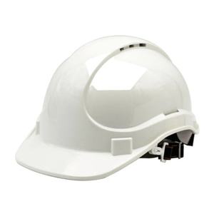 Casque de sécurité à fentes en V personnalisable en gros, directement de l'usine, échantillons gratuits, CE EN397, 4 points de suspension, bande réfléchissante - Product Image 6