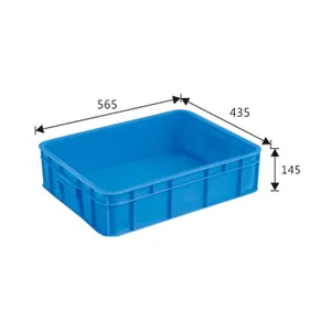 Caixas práticas retangulares comerciais do retorno plástico Caixas plásticas estáveis duráveis empilháveis