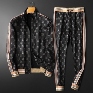 Completo Casual di Alta Gamma per <span class=keywords><strong>Uomo</strong></span>, Primavera-Autunno 2026, Nuovo Set Due Pezzi con Stampa Lettering, Maniche Lunghe e Pantaloni, <span class=keywords><strong>Taglie</strong></span> Grandi - Product Image 6