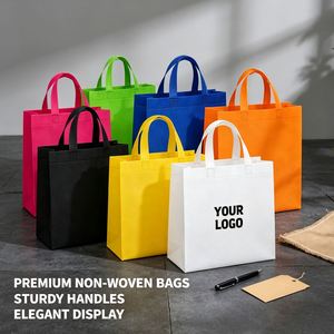 Sacs promotionnels réutilisables en non-tissé de haute qualité pour événements professionnels, avec logo personnalisé imprimé, pour cadeaux et publicité - Product Image 1