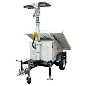 Di động ngoài trời năng lượng mặt trời <span class=keywords><strong>PV</strong></span> Bảng điều chỉnh Trailer-năng lượng mặt trời-powered LED & pin chiếu sáng cho trường hợp khẩn cấp - Product Image 1