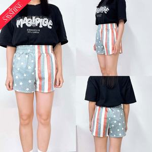 Custom Kids Fourth of July <strong>Shorts</strong> <strong>Patriotic</strong> Mom and Me Highwaist <strong>Shorts</strong> Womens Sports Printed <strong>Shorts</strong> - Product Image 2