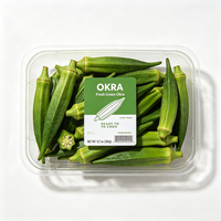 Étiquettes personnalisées Haoxuan pour l'emballage des okras, autocollantes, imperméables, imprimées, pour la marquage des produits frais