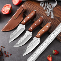 Nouveau couteau à désosser forgé et couteau à viande mongol, couteau de boucherie polyvalent pour le camping en plein air, le barbecue et la découpe de la viande