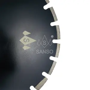 Sanso 350 400 MM Beste lasergeschweißte Kombination Asphalt verstärkt Beton Diamant-Sagklinge Schneidscheibenklinge