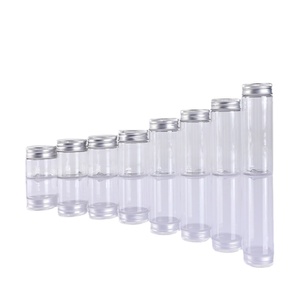 100ml 200ml 300ml 500ml 1000ml clear empty plastic pet pot jars cosmetic containers with lids