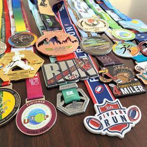 Medalla Deportiva Personalizada <span class=keywords><strong>de</strong></span> Metal en Blanco para Maratón, Fútbol, Gimnasia, Baloncesto, Tenis <span class=keywords><strong>de</strong></span> Mesa, Taekwondo, Fútbol Americano, <span class=keywords><strong>Medallas</strong></span> <span class=keywords><strong>de</strong></span> Oro - Product Image 6