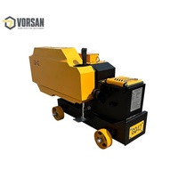 Machine de découpe de barres d'armature montée sur roues GQ-45 pour usine de béton préfabriqué et atelier d'acier – Machine de découpe de barres d'armature haute efficacité