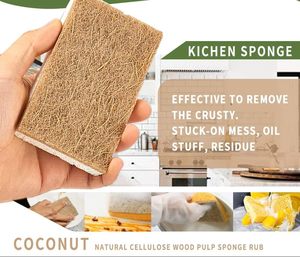 Hot Sale Multipurpose Eco Sisal Scourer Washing <b>Natural</b> Dish Cellulose Cleaning Kitchen Sponge - Product Image 3
