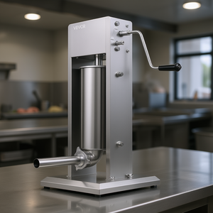 Embutidora Manual de Salchichas Vevor de 5 L, Rellenadora de Carne de Acero Inoxidable con 5 Tubos, Uso Comercial - Product Image 2