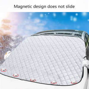 OEM – Housse de protection magnétique imperméable pour <span class=keywords><strong>pare</strong></span>-<span class=keywords><strong>brise</strong></span> de voiture, anti-neige et anti-glace, pour l'été et l'hiver, <span class=keywords><strong>pare</strong></span>-soleil pour vitres - Product Image 4