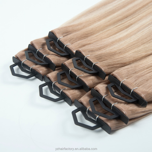 Extensiones de Cabello Rubio Europeo de Alta Calidad, Doble Trama, Invisibles, con Cinta Adhesiva Larga de PU, Extensiones de Cabello Humano Virgen - Product Image 6