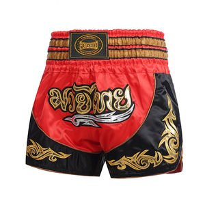 Celana <span class=keywords><strong>Kick</strong></span> <span class=keywords><strong>Boxing</strong></span> Muay Thai Custom Logo Kompetisi Grosir Celana MMA Celana Muay Thai - Product Image 4