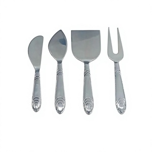 Juego de cuchillos para queso de acero inoxidable, 3 piezas, espátula, rebanador y utensilios para servir queso con orificios para cortar y servir queso - Product Image 4
