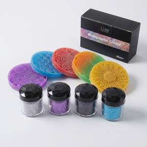 สีโฮโลแกรม LEQU Happy And Fun 6 สี, สีเมทัลลิกสำหรับงานศิลปะเรซิ่นอีพ็อกซี่ DIY และงานศิลปะ - Product Image 3