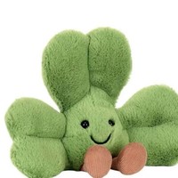Jellca26 Nouveautés d'été en stock – Nouvelle édition limitée : Décoration trèfle en peluche super mignonne, cadeau d'anniversaire