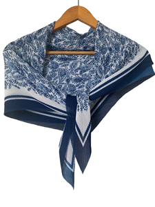 Supplier Grosir Kerudung Muslim Wanita Premium Etnik, Tudung Bawal Bermotif, Hijab Borong, Selendang, Syal Katun Lipit Bermotif Bunga - Product Image 4