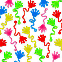 Mini jouets mains collantes, jouets doigts collants amusants, mains collantes extensibles et rigolotes, remplisseurs pour paniers de Pâques et sacs cadeaux