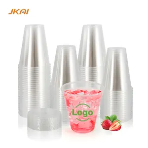 78mm 7oz 8oz 9oz 10oz Best Selling Disposable PET Smoothie Cups Restaurant Takeaway Plastic Cups