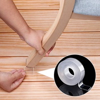 Cinta Adhesiva de Gel Nano Reutilizable de Doble Cara, Resistente, Sensible a la Presión, Impermeable, para Embalaje de Cartón