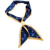 Collier en tissu à pois, design simple et tendance, chaîne en bambou, bijoux décontractés et élégants personnalisés avec perles pour femme