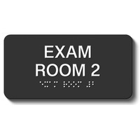 Signalétique conforme ADA pour salle d'examen en braille pour portes de salle de classe avec affichage numérique des numéros - Signalétique de couloir scolaire pour l'éducation