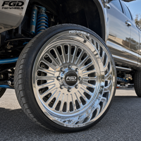 Jantes forgées polies FGD plus grandes 8x170 8x6.5 8x180 6/8 trous 22x12 24x14 26x14 26x16 pour GMC Sierra 2500 Ford F250 F350 RAM 2500