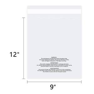 เสื้อยืดโพลีใสขนาด11*14นิ้วถุงหดกันความชื้นใช้กาวเตือนการหายใจไม่ออกวัสดุ PE PP ใช้ในซูเปอร์มาร์เก็ต - Product Image 5