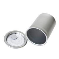 Boîte en aluminium ronde argentée de 30 mm de diamètre avec couvercle facile à décoller, emballage alimentaire en métal de qualité alimentaire pour poudre de café, crème