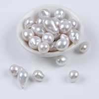 Vente en gros de perles d'eau douce naturelles blanches Edison baroques de 10,5 à 14 mm pour la fabrication de bijoux
