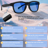 Lunettes Intelligentes à Changement de Couleur Tactile, Réglage Coulissant, Réponse Vocale IA, Traduction Q&A, Réduction du Bruit pour Appels