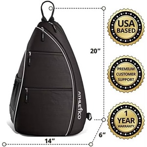 Bolsa de Pickleball, Bolsa Deportiva de Pickleball para Mujer y Hombre, Bolsa de Pickleball Ajustable con Porta Botella de Agua, Capacidad para 2 Palas - Product Image 5