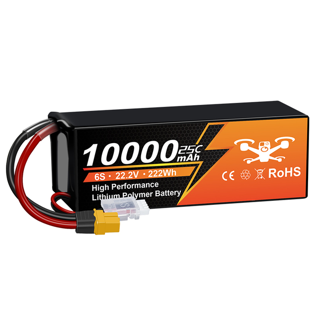 Drone Battery 6S Lipo 22.2V 6000/6500/7000/7500/8000/9000mAh 25C LiHV Battery for 7-8inch 400-450mm X8 10inch FPV