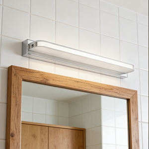 LED Bathroom Vanity <b>Light</b> IP44 Waterproof Modern Stainless Steel <b>Chrome</b> Front Mirror Makeup <b>Wall</b> Lamp Lighting Fixtures for Home - Product Image 1