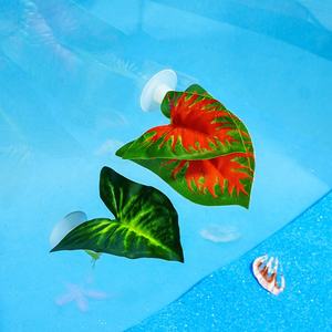 Décor d'aquarium plantes aquatiques artificielles pour Bettas lit de <span class=keywords><strong>poisson</strong></span> frai repos feuilles ornementales élégantes pour la décoration d'animaux domestiques - Product Image 3