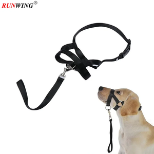 調節可能な高級ナイロンウェビング犬用ヘッドカラーリボン、パーソナライズされたペット用ジェントルリーダーハーネスハルター、痛みなし、引っ張りなしのトレーニング - Product Image 1
