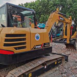 95% nouvelle petite pelle sur chenilles Sany SY60C machines d'occasion avec composants de base-pompe à moteur à un bon prix - Product Image 3