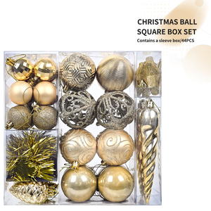 Venta caliente de buena calidad impermeable Navidad Bolas de plástico decorativas fiesta pintada BOLA DE Navidad - Product Image 4