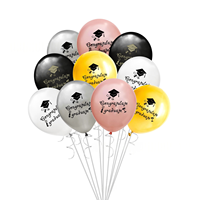 Combinaison de ballons en or rose de la saison de remise des diplômes en gros pour féliciter la fête de remise des diplômes ballons en latex décorés