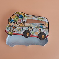Caja de Metal con Diseño de Caricaturas, Personalizable con Impresión, Estuche para Bolígrafos, Organizador de Papelería, con Logotipo y Color Personalizados, Regalo para Niños