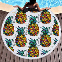 Vente en gros personnalisé 150cm microfibre serviette de plage attrape-rêves sirène chien conception disponible 300g 540g différents poids pour voyage