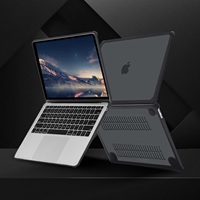 Étui rigide en plastique résistant compatible pour Mac Book Air 13 pouces avec pare-chocs en TPU anti-fissuration sacoches et housses pour ordinateur portable