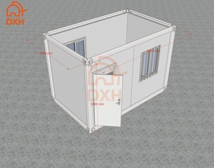 DXH <span class=keywords><strong>Low</strong></span> <span class=keywords><strong>Cost</strong></span> Quakeproof Storehouse Biblioteca Trabajo Camping Almacenamiento Tienda Cafetería Paquete plano Casa contenedor prefabricada - Product Image 6